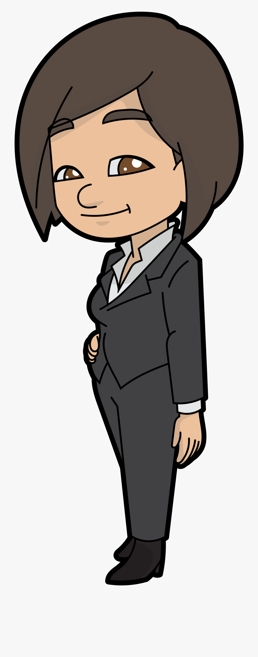 Clip Art Cartoon Businesswoman - Businesswoman Cartoon Png, Transparent Clipart