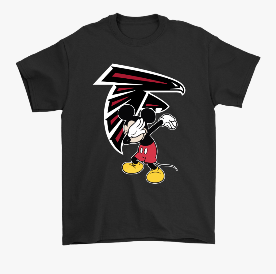Dabbing Mickey Flippin - Atlanta Falcons, Transparent Clipart