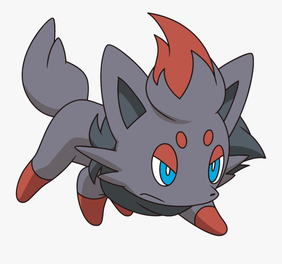 Pokemon Clipart Gray Colored - Pokemon Zorua Shiny, Transparent Clipart