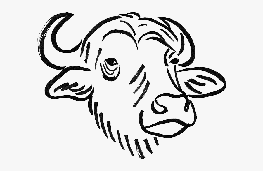 Transparent Buffalo Clipart Black And White, Transparent Clipart