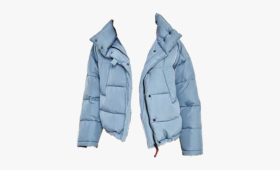 #coat #jacket #aesthetic #starterpack #blue #winter - Urban Outfitters Blue Puffer Jacket, Transparent Clipart