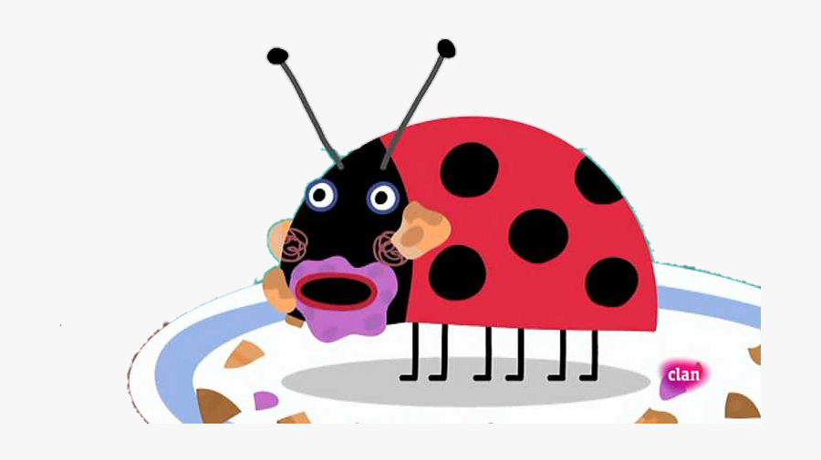 #sticker #gaston #mariquita #vaquita #benyholly #littlekingdom - Ben And Holly, Transparent Clipart