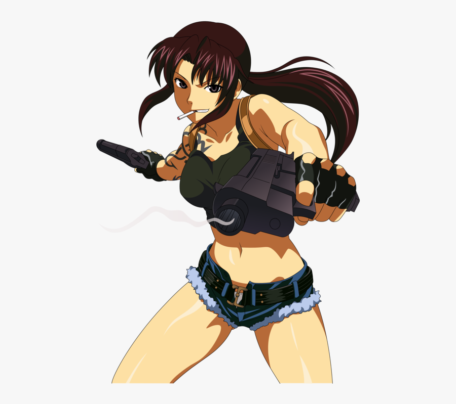 Clip Art Waifus No Trolls Allowed - Revy From Black Lagoon, Transparent Clipart