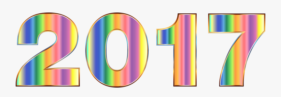 Clipart Psychedelic 2017 Typography No Background - Circle, Transparent Clipart