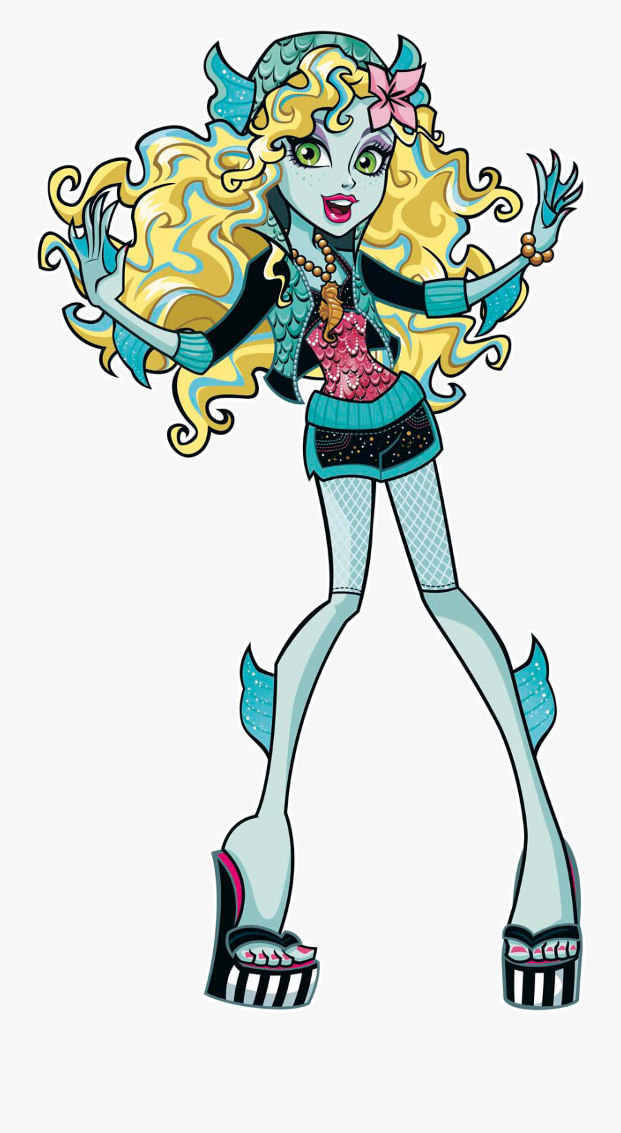 Monster High Characters Lagoona Blue Clipart , Png - Lagoona Blue Monster High Characters, Transparent Clipart