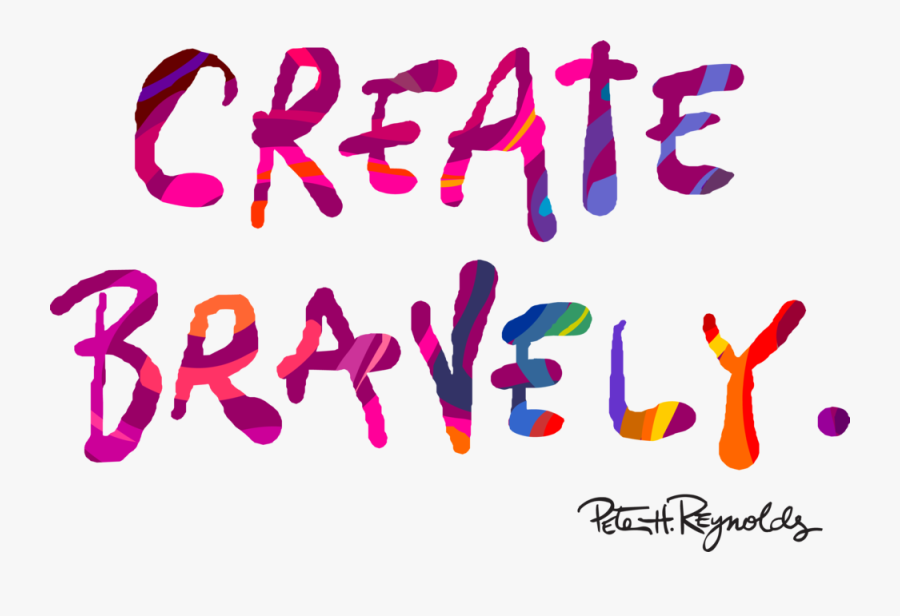 Create Bravely Color Signature, Transparent Clipart