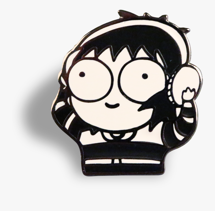 Sarah's Scribbles Enamel Pin, Transparent Clipart
