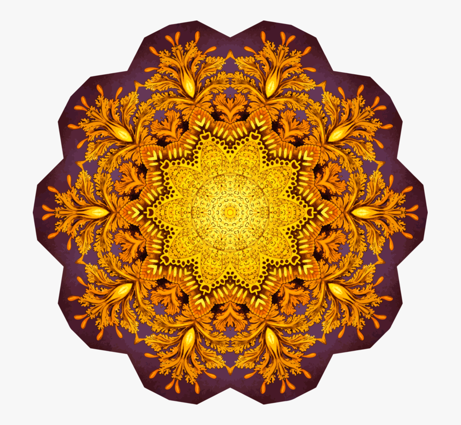 Symmetry,yellow,orange - Circle, Transparent Clipart