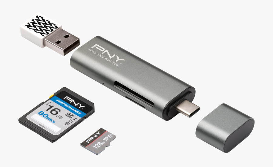 Usb Flash Drive - Memory Card Reader, Transparent Clipart