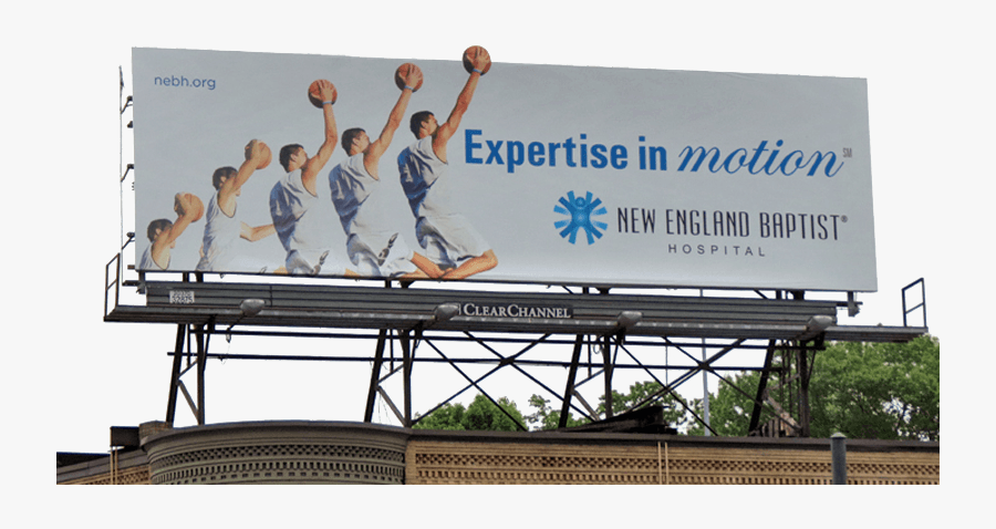 Nebh-billboard - New England Baptist Hospital Advertising, Transparent Clipart