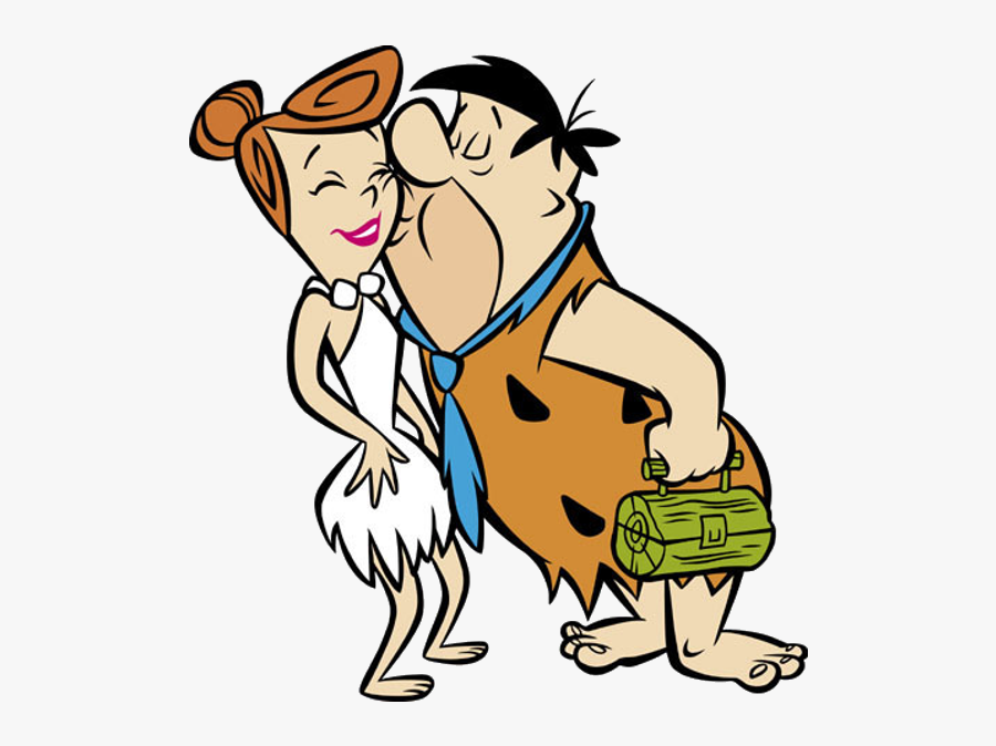 Flintstones Characters Cartoon Images Clip Art Of A - Fred Flintstone Kissi...