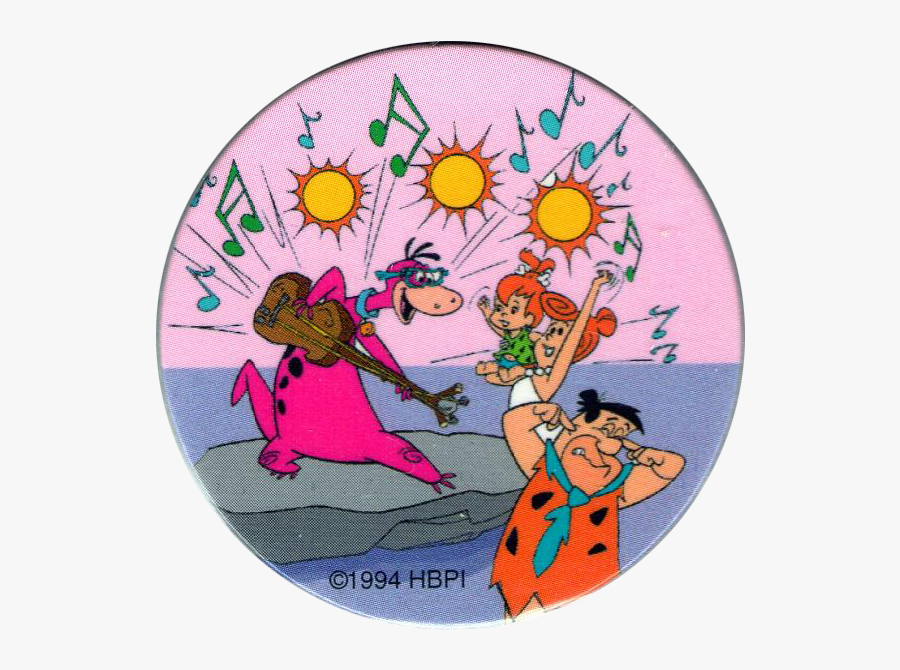 Dino Flintstones With Guitar, Transparent Clipart