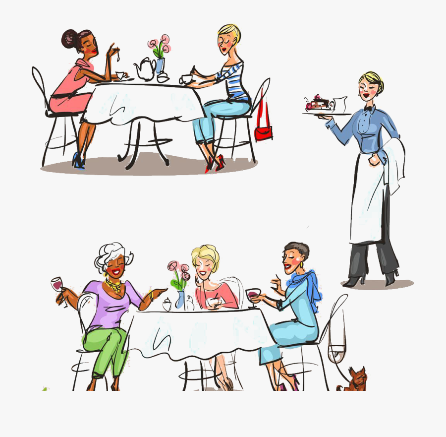 Clip Art Desenho De Restaurante - Restaurant Drawing, Transparent Clipart