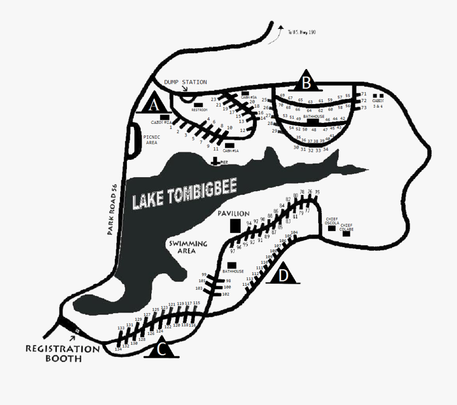 Coushatta Of Texas Tombigbee - Alabama Coushatta Campground, Transparent Clipart