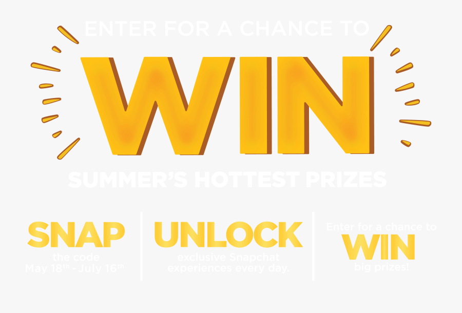 Enter For A Chance To Win Summer"s Hottest Prizes - Poster, Transparent Clipart