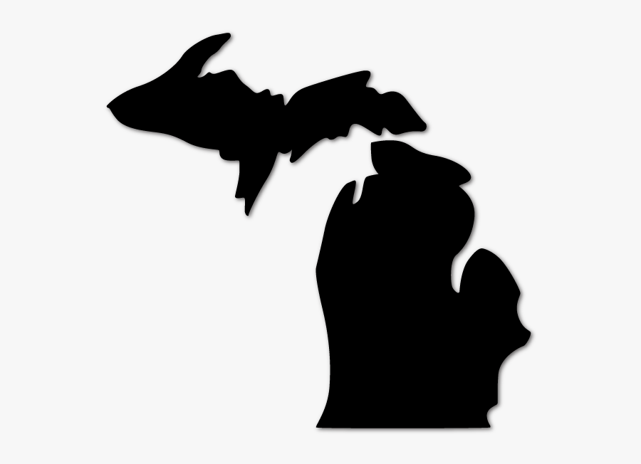 Sensational Silhouette Of Michigan At Getdrawings Com - State Of Michigan Clipart, Transparent Clipart