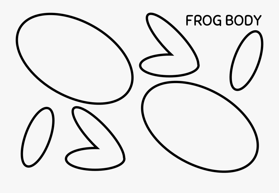 Amphibian Drawing Body Transparent Png Clipart Free - Cutout Of Frog Body Parts, Transparent Clipart