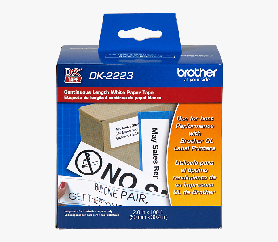 Dk2223 Front - Brother Dk 2212, Transparent Clipart