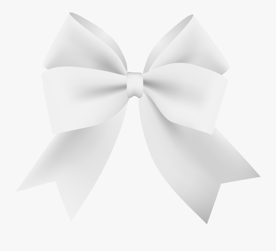 White Bow Transparent Png Image, Transparent Clipart