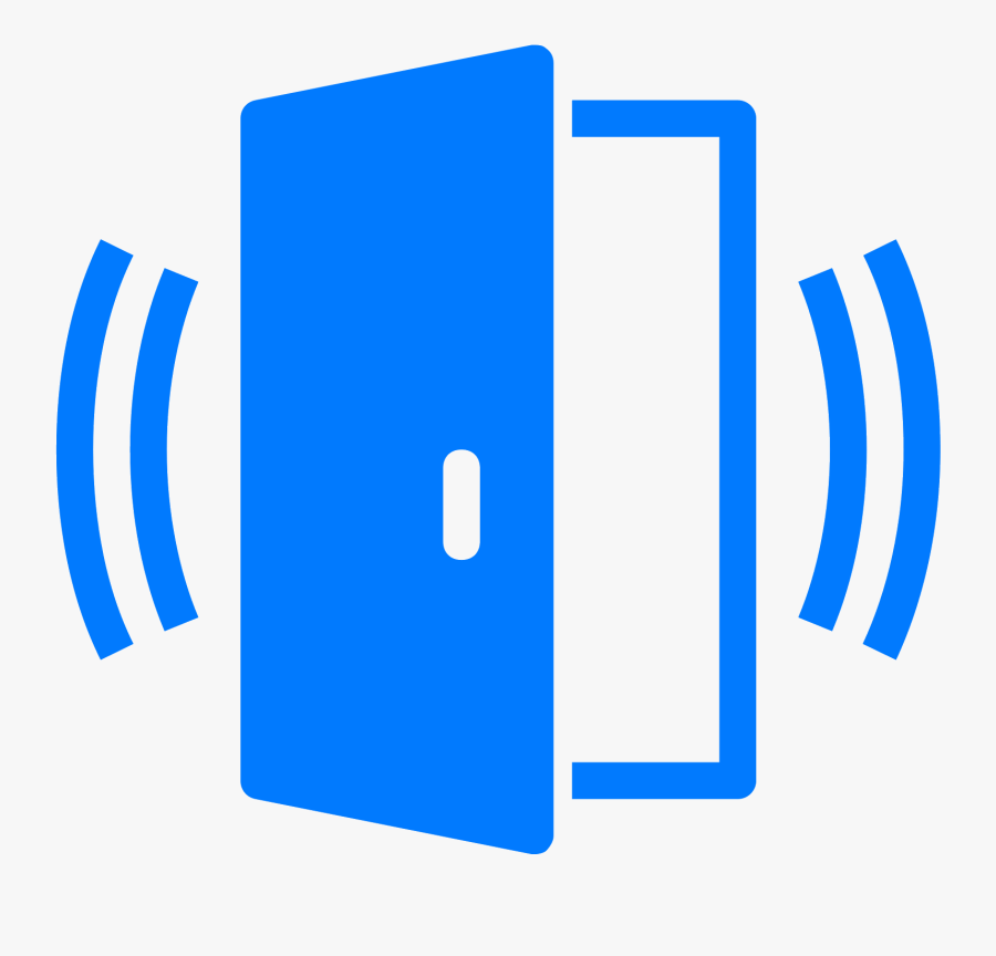 Door Clipart Blue Door - Door Sensor Icon Png, Transparent Clipart