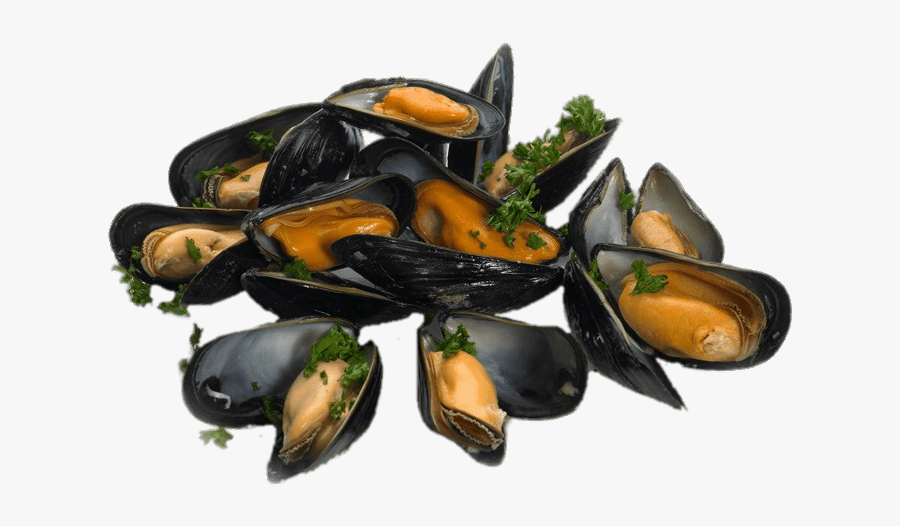 Cooked Mussels With Parsley - Fowey Mussels, Transparent Clipart