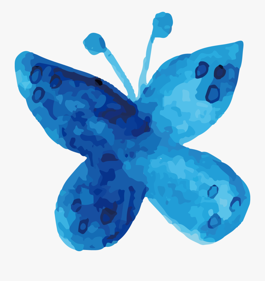 Ai Vector Watercolor Butterfly - Watercolor Painting, Transparent Clipart