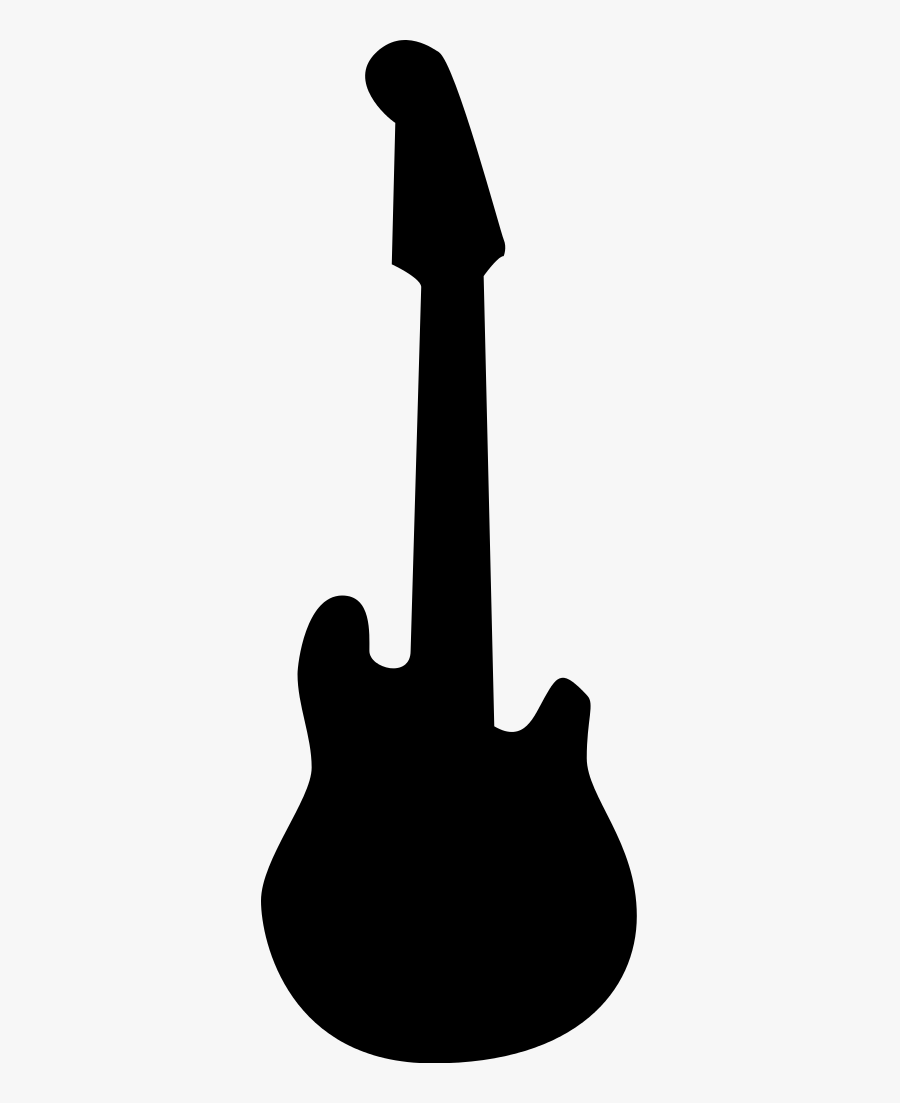 Siluet Gitar, Transparent Clipart