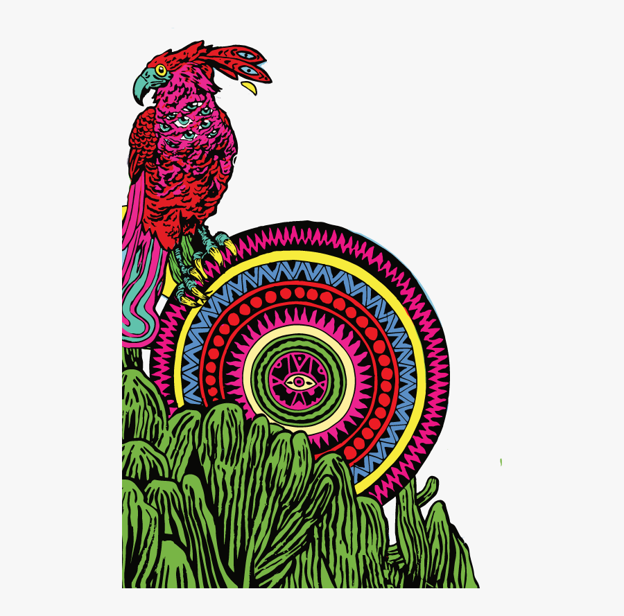 Neon Cactus - Illustration, Transparent Clipart