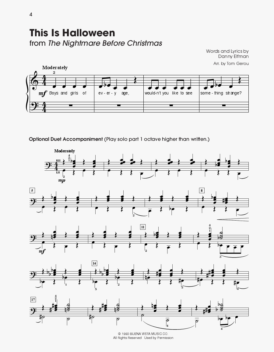 Halloween Five Finger Piano, Transparent Clipart