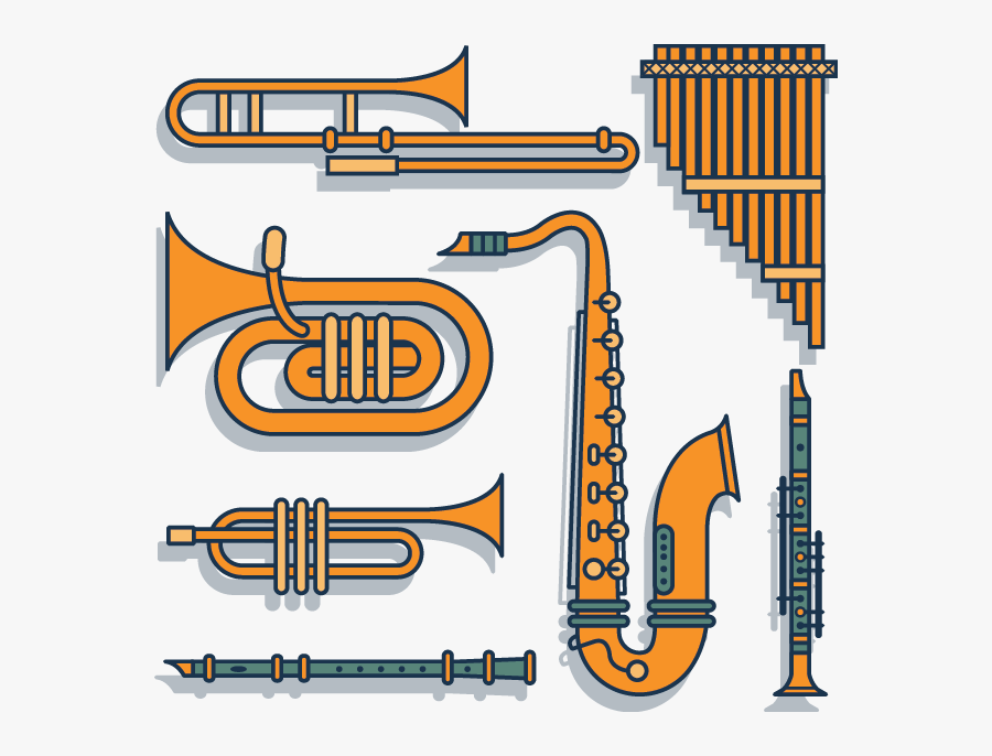 Sample Of Musical Instruments, Transparent Clipart