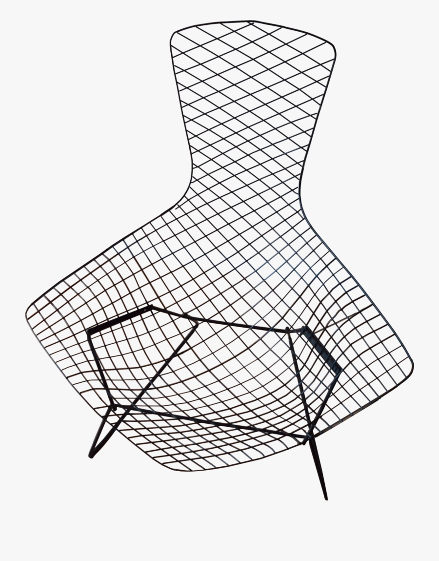 Knoll Bertoia Black Metal Bird Chair On Chairish - Bird Chair Bertoia, Transparent Clipart