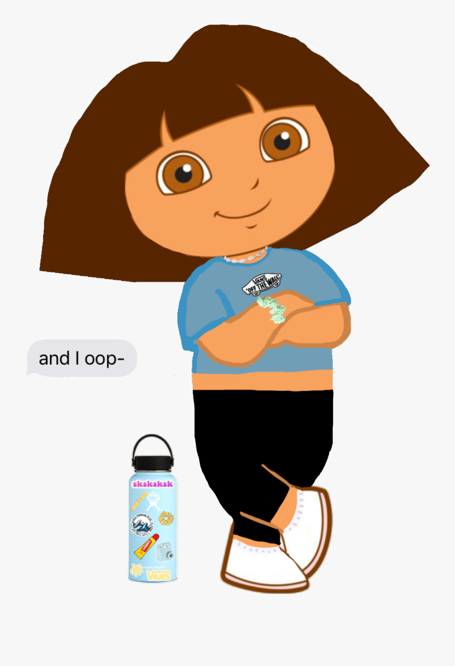 Freetoedit Vsco Vscoart Vscogirl Dora Scrunchie - Dora The Explorer, Transparent Clipart