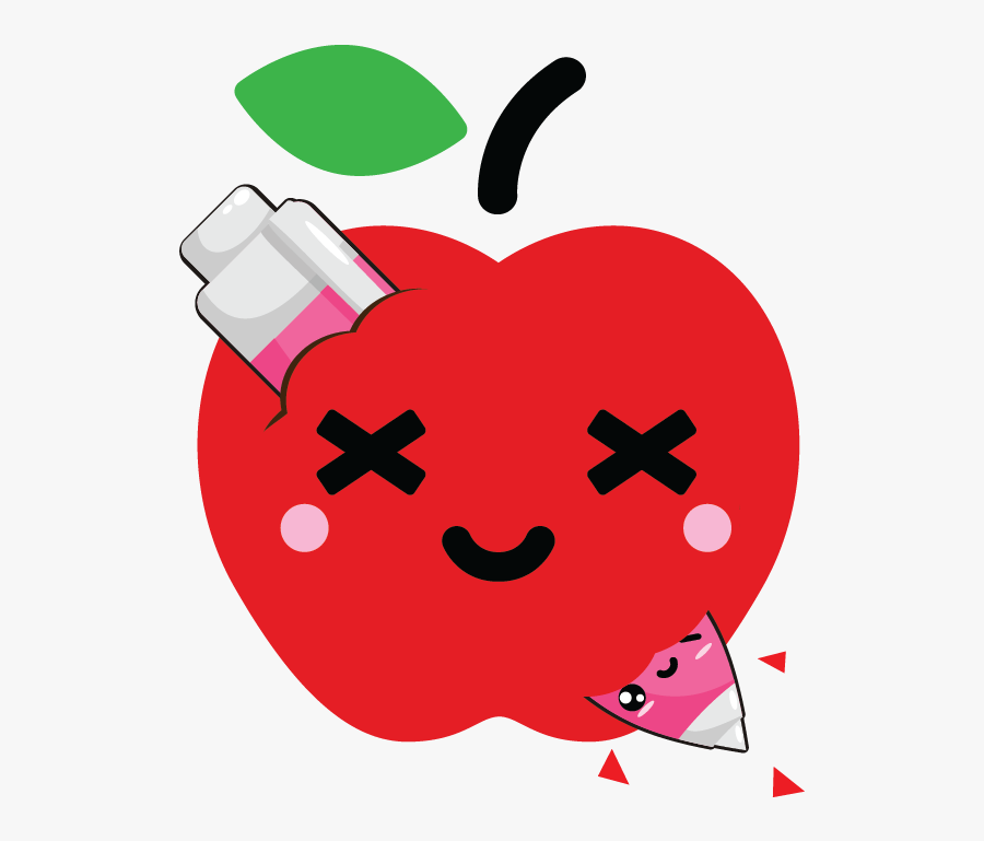 Apple Clipart Kawaii - Transparent Kawaii Fruit, Transparent Clipart