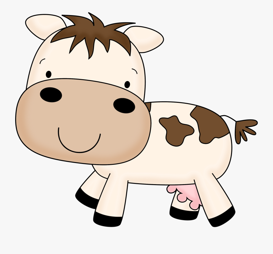 Minecraft Cow Clipart - Cute Farm Animals Clipart, Transparent Clipart