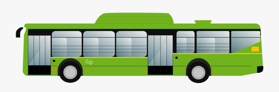 Vector Transportation Bus Indian - 978 Dtc Bus Route, Transparent Clipart