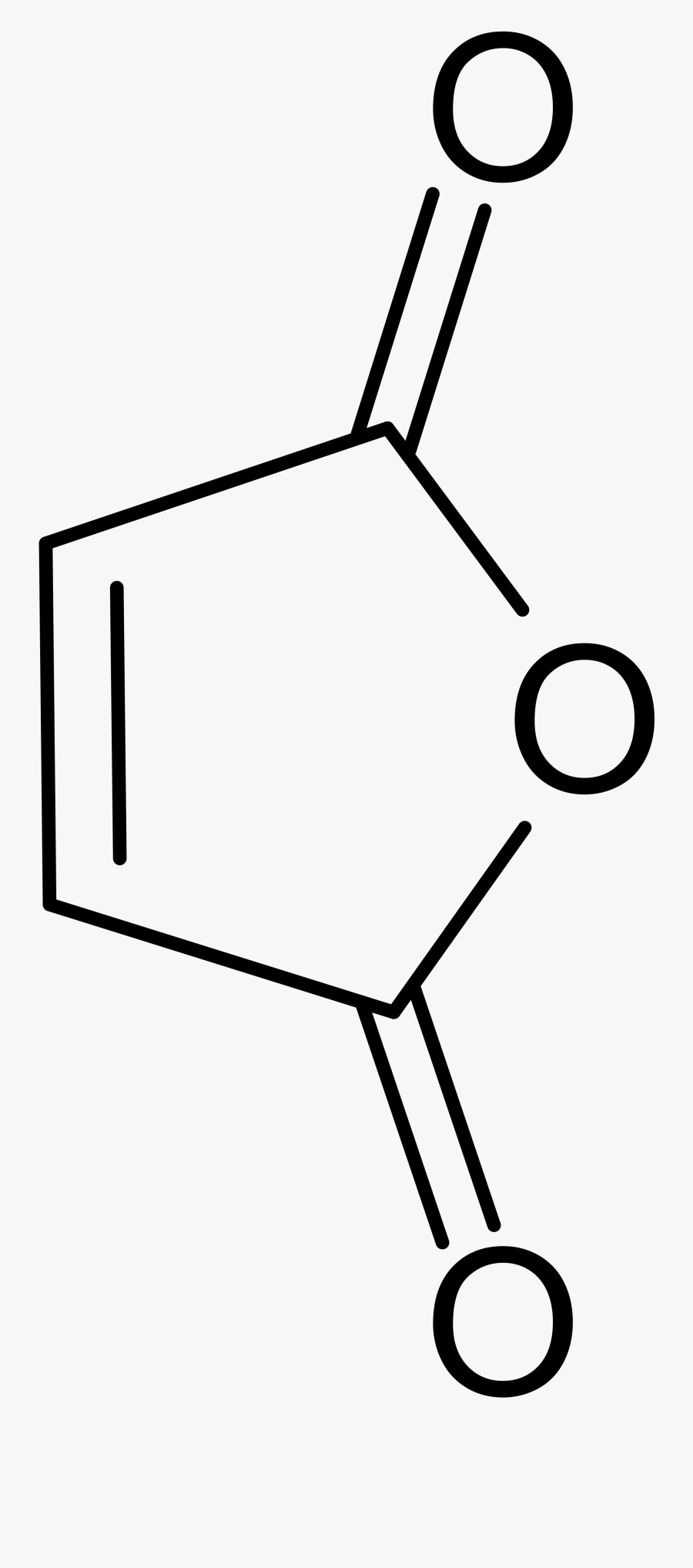 Chemical Structure Of Maleic Anhydride Clipart , Png - Ninhydrin Structure, Transparent Clipart