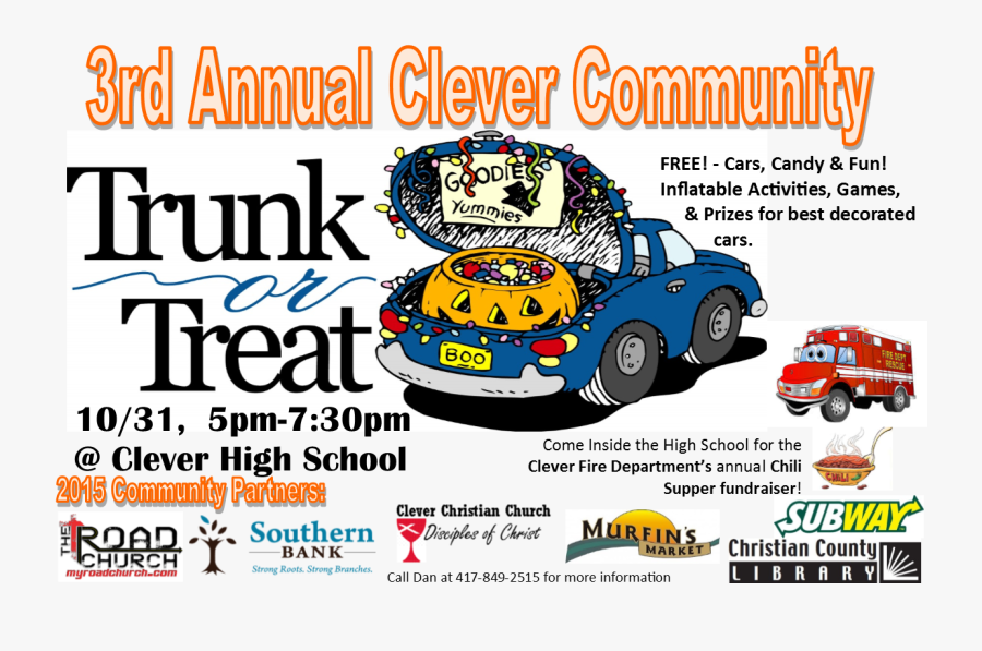 Trunk Or Treat - Subway, Transparent Clipart