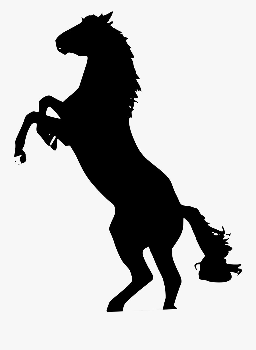 Mustang Stallion The Behaviour Of The Horse Clip Art - Horse Silhouette, Transparent Clipart