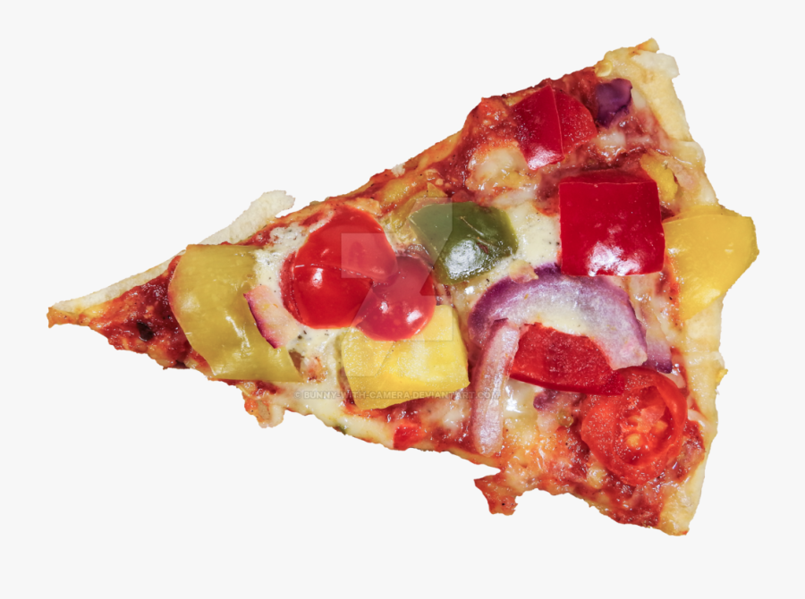 Vegetarian Pizza Slice Png, Transparent Clipart