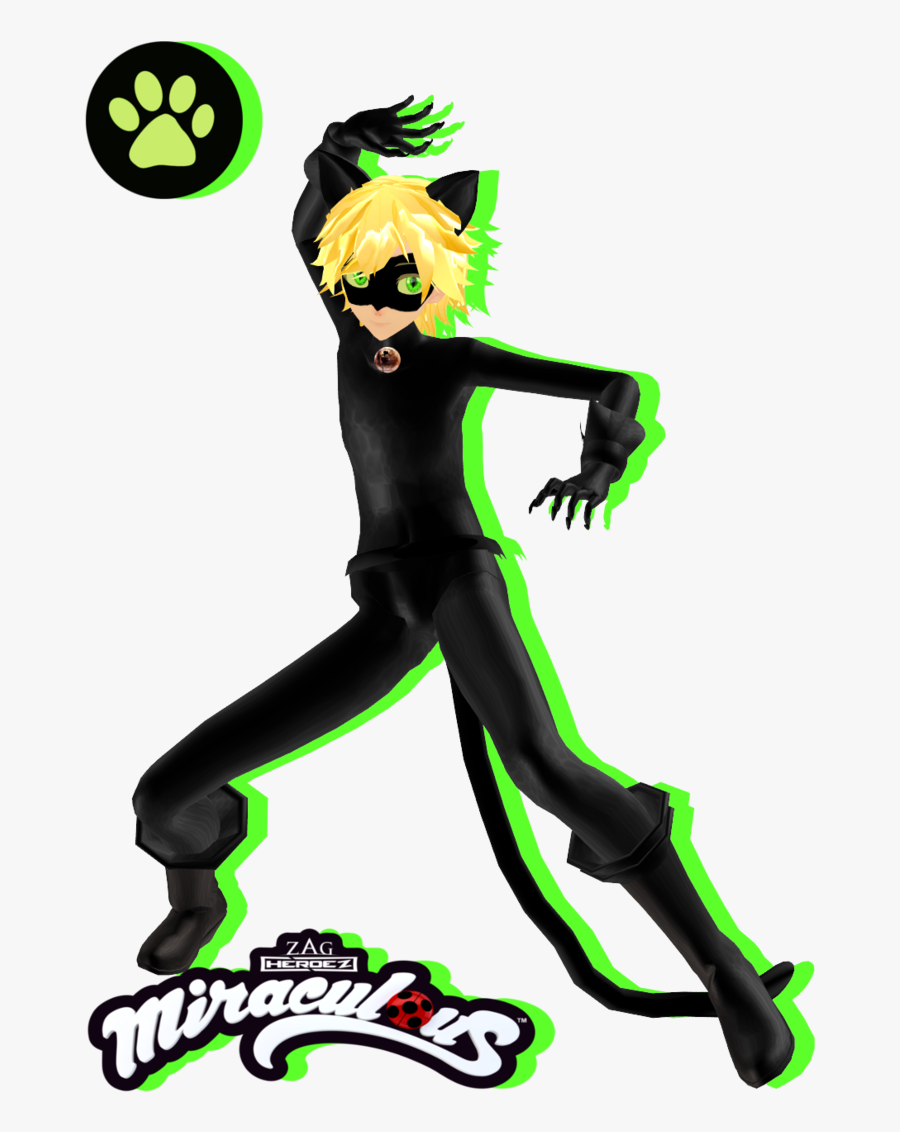 Mmd Miraculous Ladybug - Mmd Miraculous Ladybug Cat Noir, Transparent Clipart