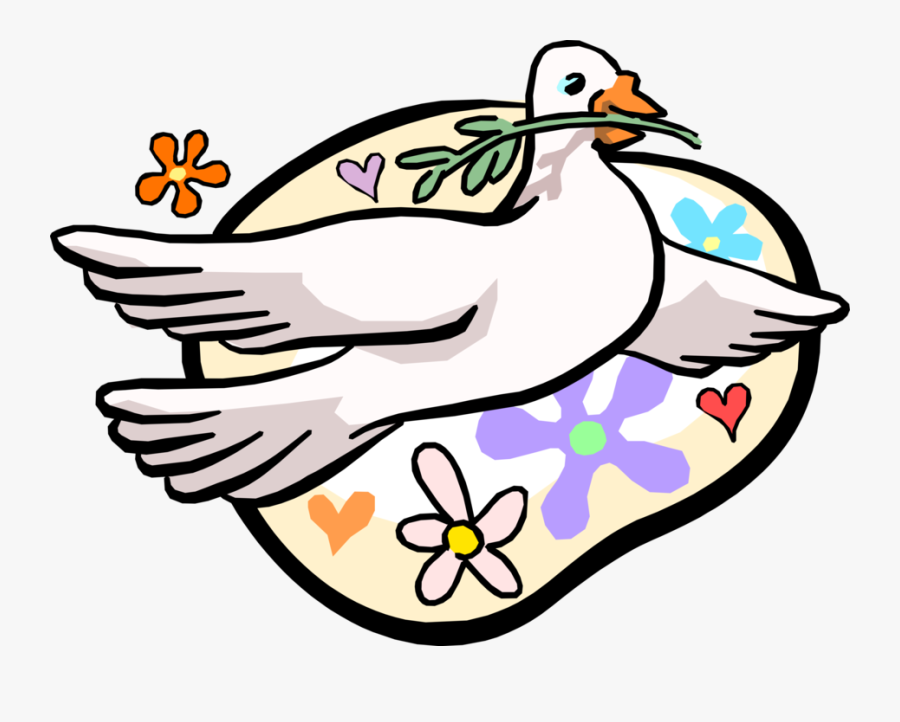 Vector Illustration Of Dove Of Peace Bird Secular Symbol - You Either Stand For Something, Transparent Clipart