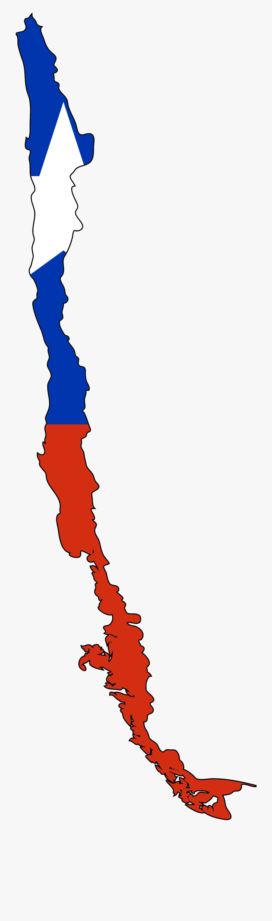 Chile Flag Map Png, Transparent Clipart