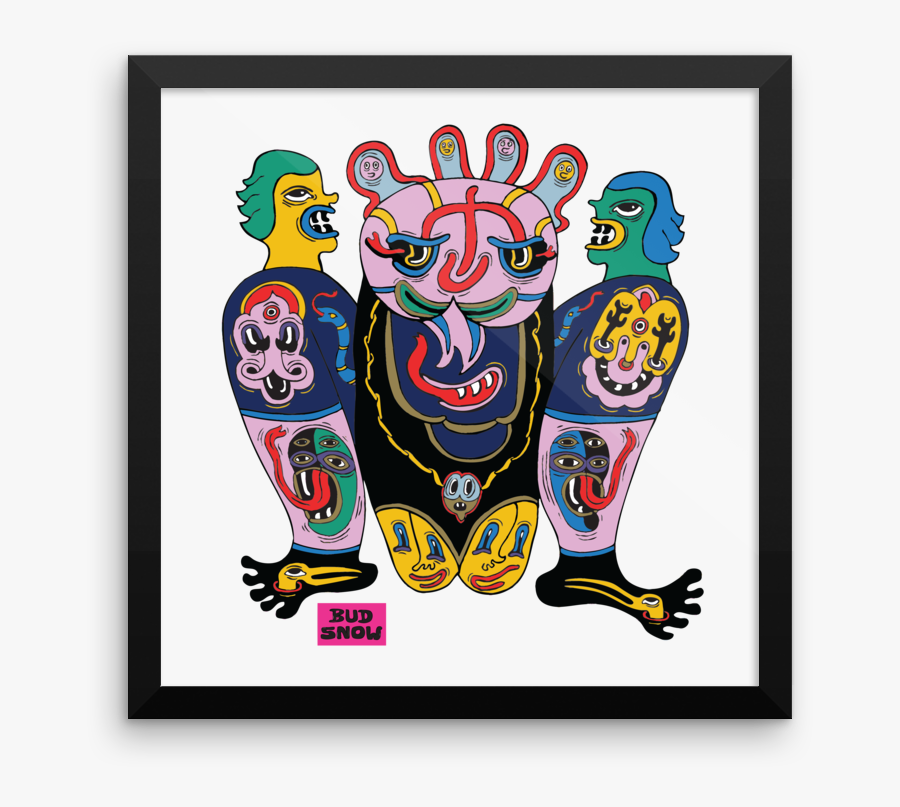 Bud Snow X Framed Mountain Digital Print - Illustration, Transparent Clipart