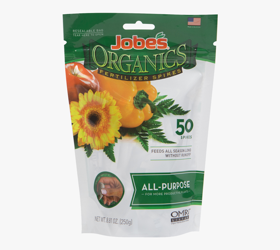 Transparent Fertilizer Bag Clipart - Jobes Organic Spikes, Transparent Clipart