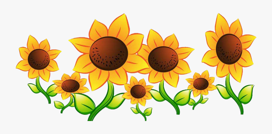 Cartoon Sunflower, Transparent Clipart