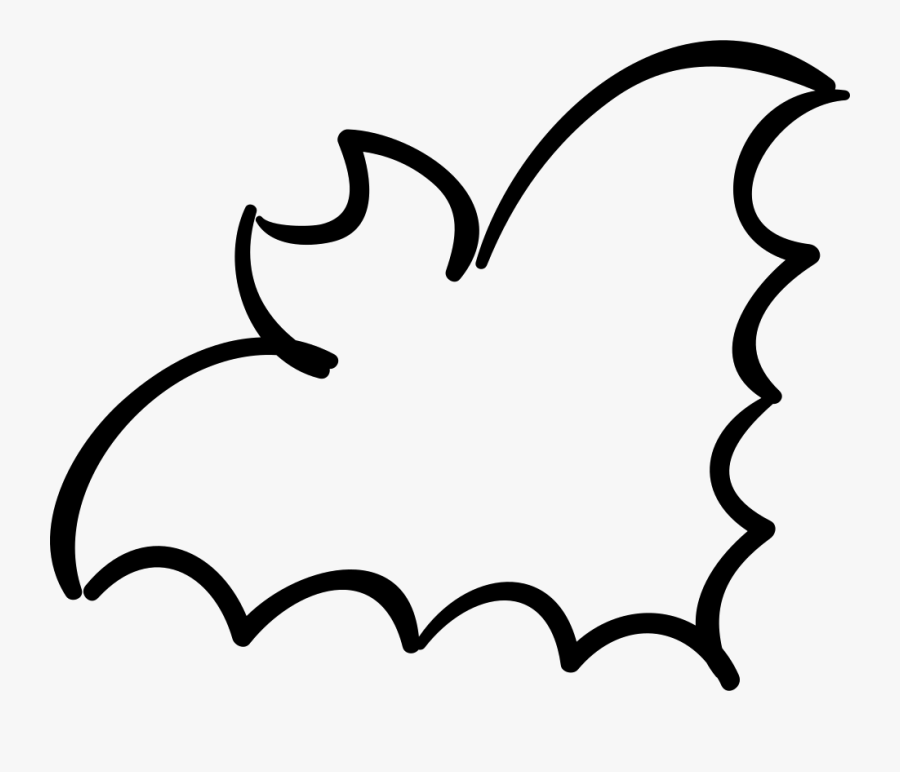 Bat Outline Comments - Bat Png Outline, Transparent Clipart