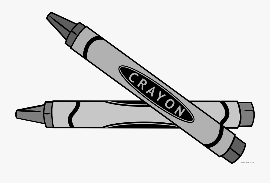 Crayon Clipart Outline - Cartoon Crayon, Transparent Clipart
