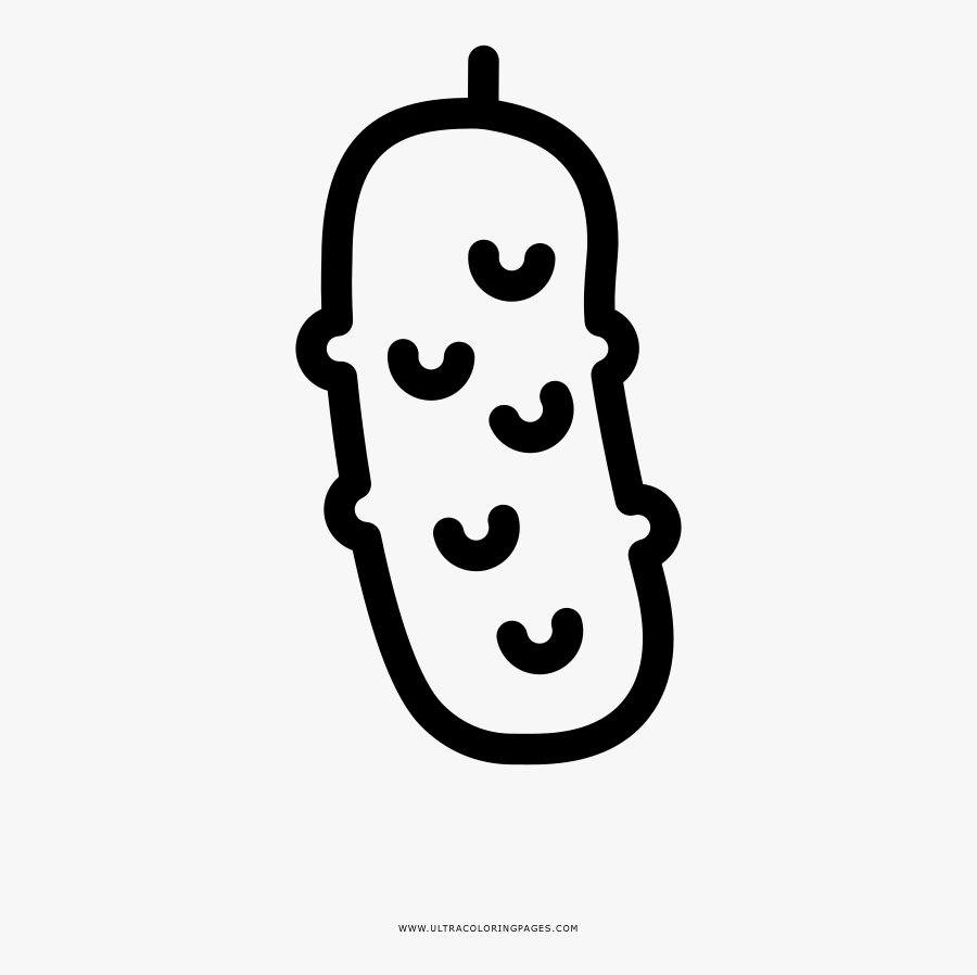 Pickles Clipart Coloring Page, Transparent Clipart