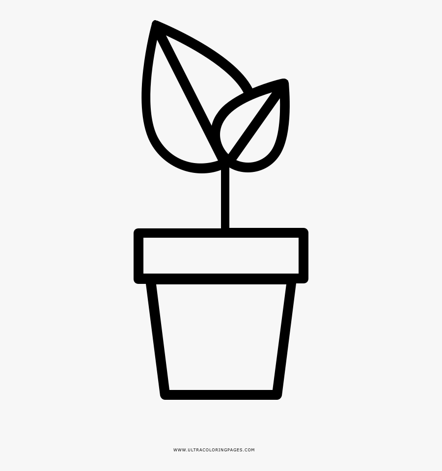 Macetas Para Dibujar - Macetapara Colorear, Transparent Clipart