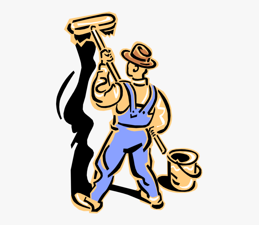 Vector Cowboy Vintage - Man Painting Clip Art, Transparent Clipart